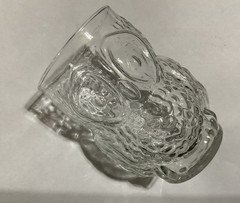 Libbey Vintage Owl Shaped Tumbler Glass 1970s Clear Glass 4.5 Inch EUC 10oz