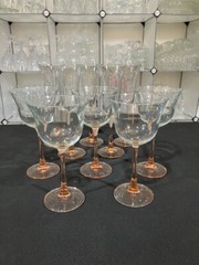 Americana Rose by Cristal D’Arques-Durrand – 10pcs of Vintage Crystal