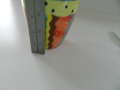 Laurie Gates Mardi Gras Mug Vintage 16 oz Bright colors 4.5″ tall