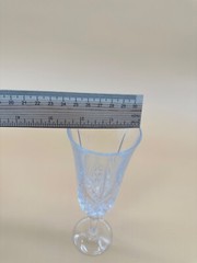(1) CRISTAL D’ARQUES Champagne Flute – MASQUERADE – 7 3/4″ tall – elegant stem