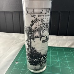 Vintage Set Of 3 Stephen Foster Melodies, Way Down Up-on De Swanee River Glasses