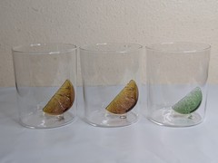 Maison Balzac Apéritif Gobelets (2 Orange + 1 Lime) SET OF 3