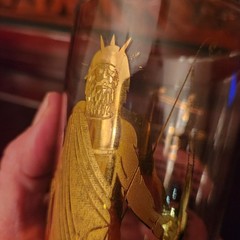 Vintage Sagittarius Zodiac Highball Glass With Gold Archer Design & Horoscope