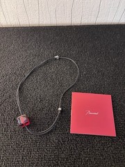 Baccarat Mod1 Red Square Necklace Collar In Crystal