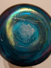Vintage Peter Vizzusi Magic Sands Iridescent Art Glass Signed Rare