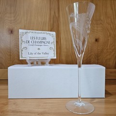 Franklin Mint Les Fleurs de Champagne Crystal Glass Set 12 w/ Cards COA Complete