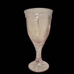 Vtg Noritake Sweet Swirl Wine Glass 8oz Pink Water Iced Tea 7.5″ Goblet Japan