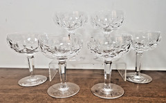 WATERFORD CRYSTAL KILDARE CHAMPAGNE TALL SHERBERT SET OF SIX