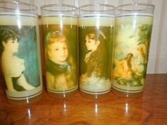 6 Vtg Mid Century Rubber Coated Portrait Glasses