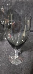Fostoria Crystal Debutante Vintage Wine 6.75″ Glass Glasses Set of 8 Gray VTG