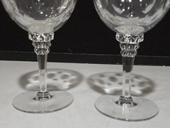 SET OF 2- Tiffin Franciscan USA Buckingham Wine Glasses Water Goblets