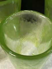 Kosta Boda Mine Lime Swirl Art Glass By Ulrica Hydman Vallien Sweden – Set of 6