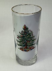 Spode Christmas Tree Highball Glass Gold Trim FADED Replacement