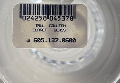 Waterford Colleen Tall Wine Claret 6 1/2″ 4 Ounce New