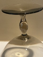 Orrefors Simon Gate Amber Smoke Champagne/ Tall Sherbet 3-1/8” Vintage MCM Glass