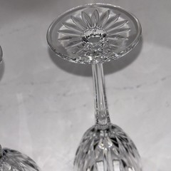 Lenox Clarity Platinum Silver Rim 8” Tall 4oz Wine Glasses