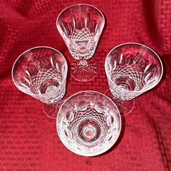 WATERFORD KENMARE WATER GOBLETS – 2 SETS OF 4, OR 1 SET 3 AVAIL