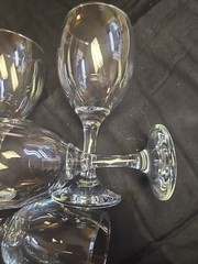 Pasabahce Tear Drop Yin Yang Turkish Mark Wine Glassware Set Of 4 Elegant Chic