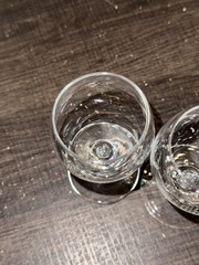Di Amore Stemmed Cordial Brandy Glass Logo 4″ tall Set of 2