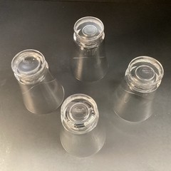 4 Rene Lalique Reims crystal glasses 12.4 cm H circa 1942 (pre-war)