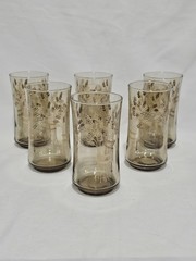 Set Of 6 Libbey Franco Wheat 5 1/4″ Glasses