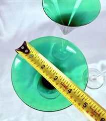 LENOX Emerald Green Crystal Martini Glasses Set 3 Holiday Gems Water Wine 7″
