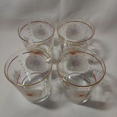 Vintage Old Spice Nautical Themed Rocks Tumbler Glasses Set Of 4