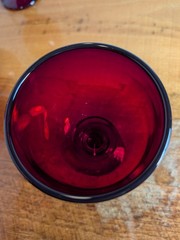 Ruby Red Hoffman House/(4) Imperial Glass/Ohio Water Goblets