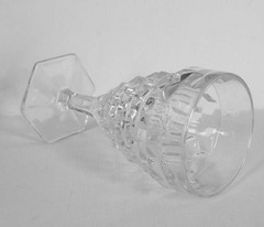 Fostoria AMERICAN PATTERN 10 oz Goblet Clear Elegant Glass Stemware 6 7/8″ tall