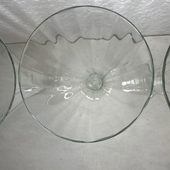 (3) Hand Blown Beveled Ribbed Hollow Stem Champagne Glasses – Champagne Flutes