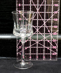Set of 5 – Mikasa Marquis – 7.25″ Cut Crystal Wine Glasses Goblets (79)