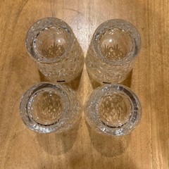 HOYA Crystal Rock Glass 4pcs set 9.5×8.5cm/3.74×3.34″ HOYA Crystal HOYA Crystal