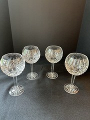 Waterford Crystal Pallas Balloon Wine Water Goblets 7-7/8″ -Set of 4 – MINT