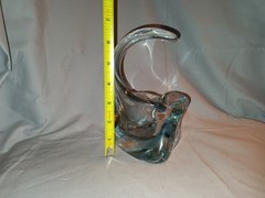 Saint Louis Crystal Ashtray With Curved Handle