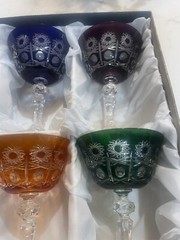 Czech Bohemian 6 Crystal Glass