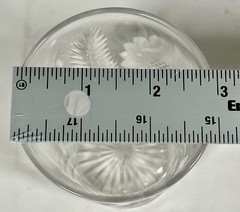 Beautiful Crystal Rocks Glass Sunflower & Leaf Motif Unknown Brand