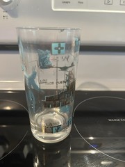 Set Of 5 Vintage Western US Cities Collector Glass Tumblers