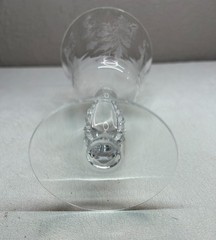 Vintage Fostoria Heather Etched Crystal Goblets Mixed Lot Water Wine Ice Tea MCM