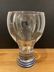 Homer Laughlin Fiesta Fiestaware Glassware Beer Glass Goblet Tumbler Blue Bands