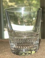 PR Waterford Town & Country Ashton Lane Tumbler Glass 3.75”T 3 3/8”Diam Top