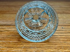 Set of 4 Vintage Pressed Glass Wexford Pattern Champagne coupe/ Sherbet by Anch