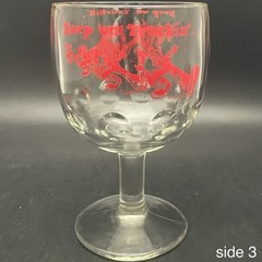 Bartlett Collins Pokee Keep On Truckin’ Goblet c1970s Made in USA 14oz 6” tall