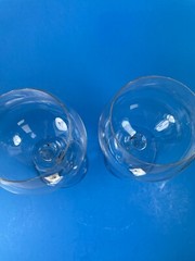 Studio Nova Wine Glasses Venice 24% Lead Crystal 14oz Austria Set of 2 Vtg C63