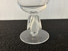Wine Glasses No. 4 Bellini Model In Lalique Crystal H: 14 Cm