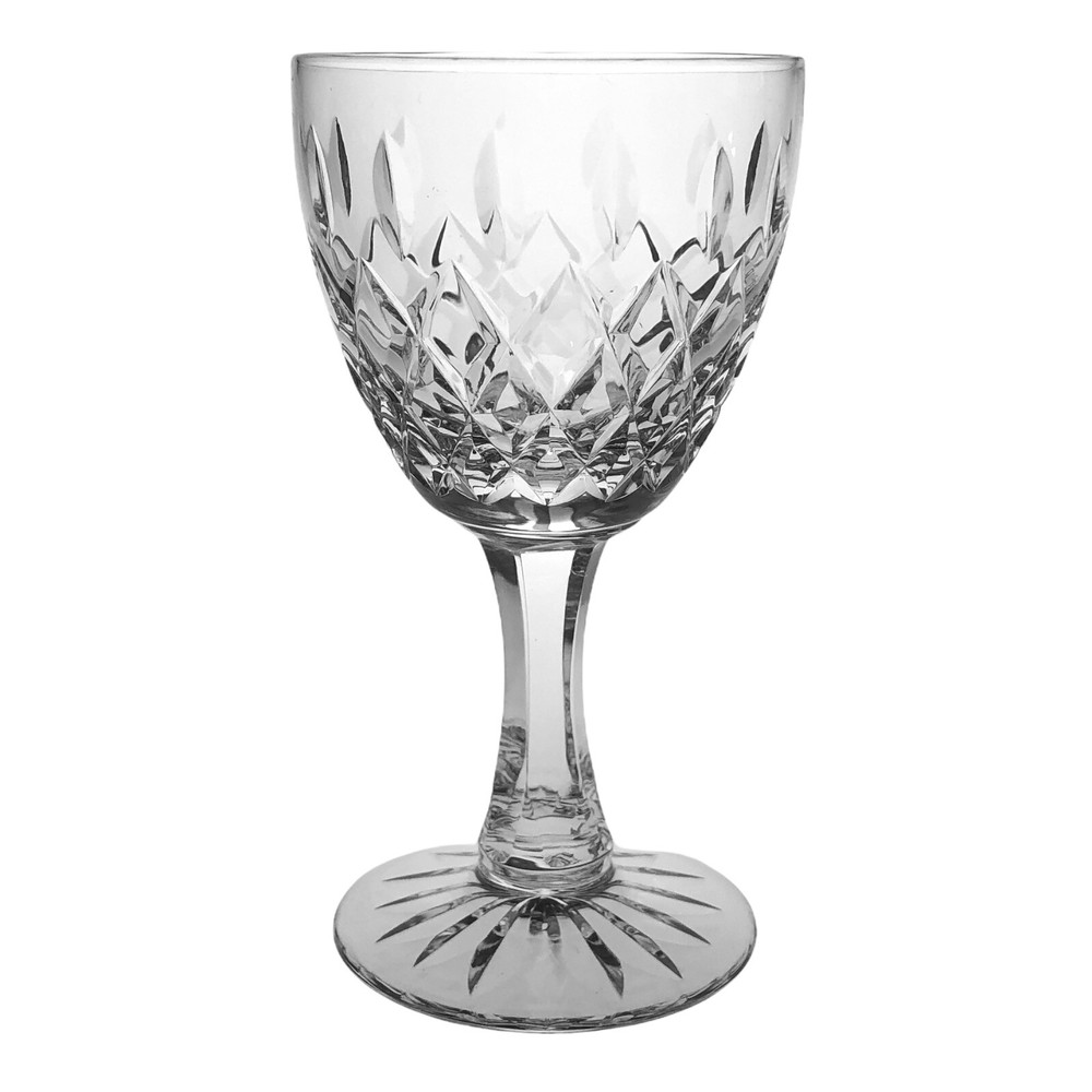 Royal Brierley Wine Glass Gainsborough Vertical Criss Cross Design England 5 3/8