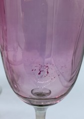 Pink To Rose Ombré Champagne Flutes