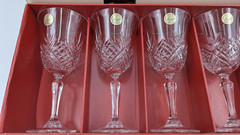 Set of 6 Cristal D’Arques Masquerade Crystal Wine Glasses Water Goblets 7-1/2″