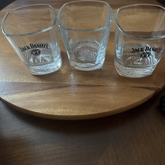 Three Jack Daniel’s Bourbon Glasses