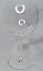 ELEGANT HAND BLOWN DAUM FRANCE SIGNED CRYSTAL WINE BALLOON GLASS NUITS PATTERN