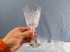 Set of 3 Waterford Crystal Alana Wine Goblets 5 7/8″ Tall